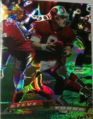 Steve Young [Dot Matrix] #280 Football Cards 1996 Stadium Club Prices