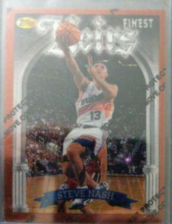 1996 deals Topps Finest Steve Nash w/coating #217 Graded PSA 10 GEM MINT RC