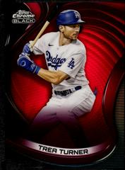 Trea Turner [Red] #89 Baseball Cards 2022 Topps Chrome Black Prices