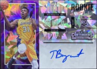 Thomas Bryant [Horizontal Autograph Cracked Ice] #140 Basketball Cards 2017 Panini Contenders