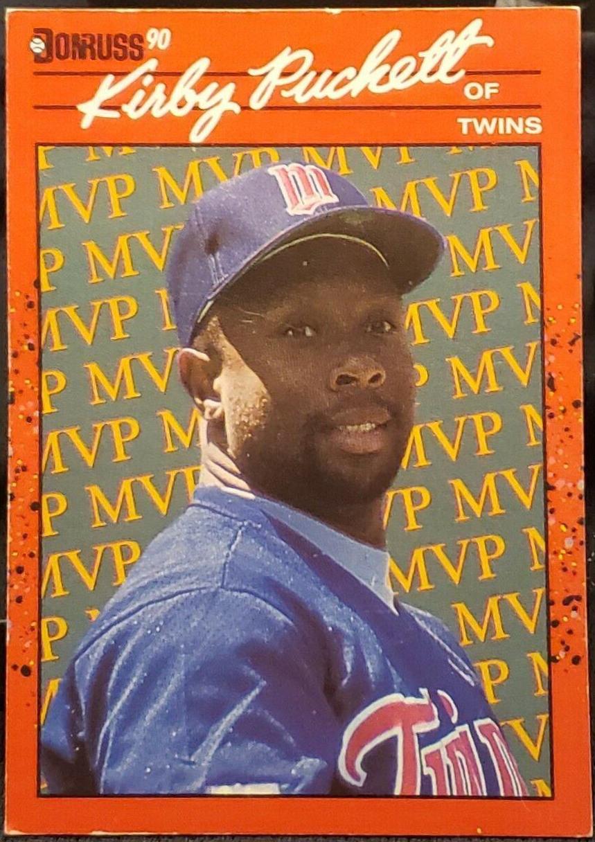 Kirby Puckett Error Bc Prices Donruss Mvp Baseball Cards