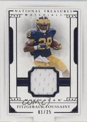 Fitzgerald Toussaint [Material] #184 Football Cards 2016 Panini National Treasures Collegiate Prices