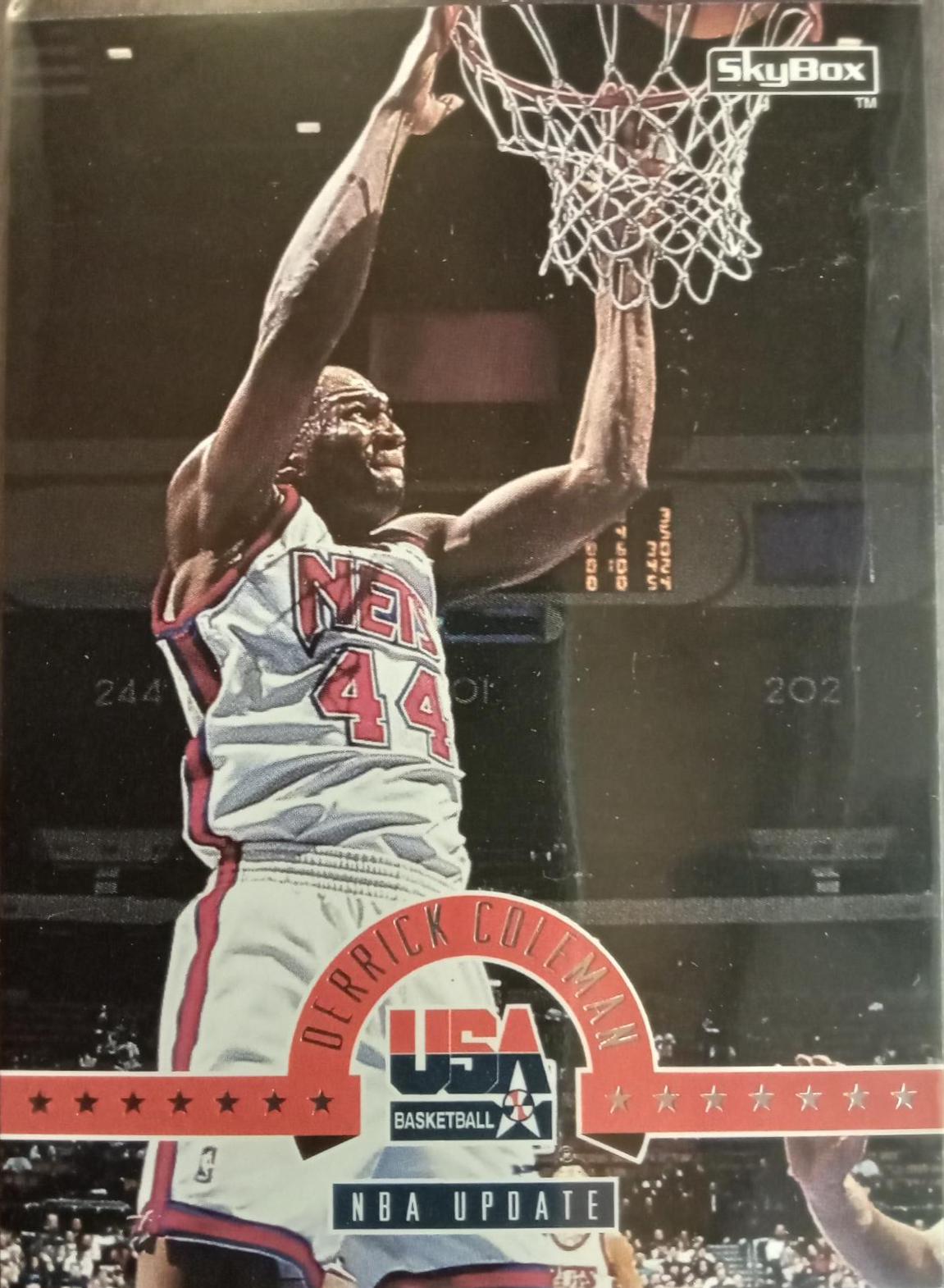 Derrick Coleman #40 Basketball Cards 1994 Skybox USA Basketball