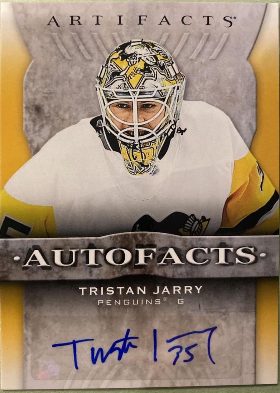 Tristan Jarry #AF-TJ Hockey Cards 2021 Upper Deck Artifacts Auto Facts