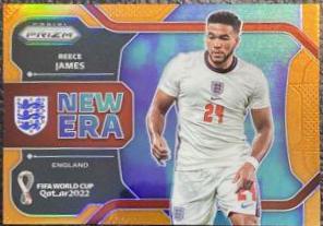 Reece James [Orange] #28 Soccer Cards 2022 Panini Prizm World Cup New Era