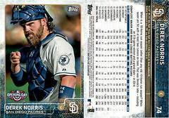 Derek Norris #74 Baseball Cards 2015 Topps Opening Day Prices