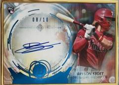 Bryson Stott [SP Variation Blue] #TCAV-BS Baseball Cards 2022 Bowman Transcendent Autographs Prices