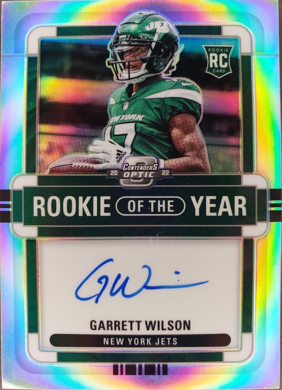 2022 Contenders Optic store Garrett Wilson Auto SGC 9.5