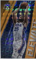 Ben Simmons [Orange Fluorescent] #22 Basketball Cards 2020 Panini Mosaic Elevate Prices