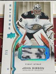 John Gibson [Fight Strap] #29 Hockey Cards 2020 Upper Deck Premier Prices