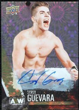 Sammy Guevara [Pyro Autograph] #15 Wrestling Cards 2021 Upper Deck AEW