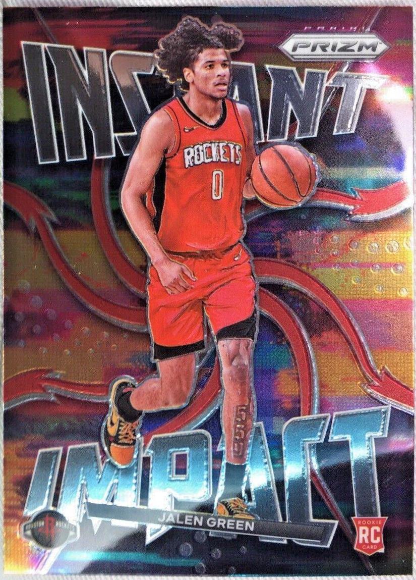 Sold Jalen Green Prizm Instant Impact Green Rookie 2021 PSA 10