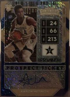 Aaron Nesmith [Tournament Autograph Ticket] #74B Basketball Cards 2020 Panini Contenders Draft Picks