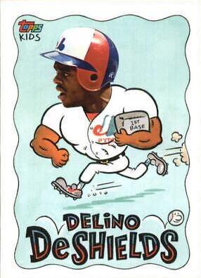 Delino DeShields #9 Baseball Cards 1992 Topps Kids