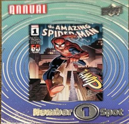 The Amazing Spider-Man #N1S-22 Marvel 2022 Upper Deck Annual Number 1 Spot