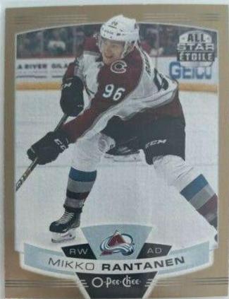 Mikko Rantanen [Gold Border] #411 Hockey Cards 2019 O Pee Chee