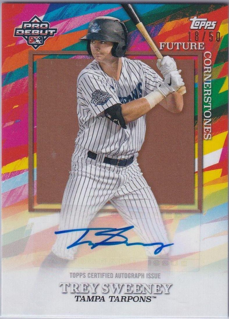 Trey Sweeney #FC-TSY Baseball Cards 2022 Topps Pro Debut Future Cornerstones Autographs