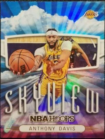 Anthony Davis [Holo] #23 Basketball Cards 2022 Panini Hoops Skyview