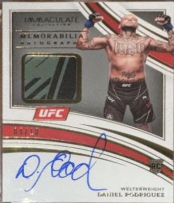 UFC 2022 Panini Daniel Rodriguez Rookie 2024 Signature Autograph card