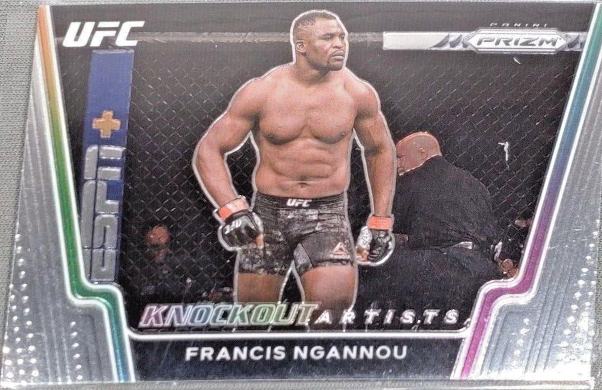 Francis Ngannou #25 Ufc Cards 2021 Panini Prizm UFC Knockout Artists