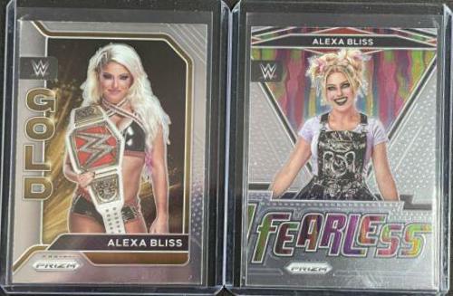 Alexa Bliss [Gold Prizm] #5 Wrestling Cards 2022 Panini Prizm WWE Fearless