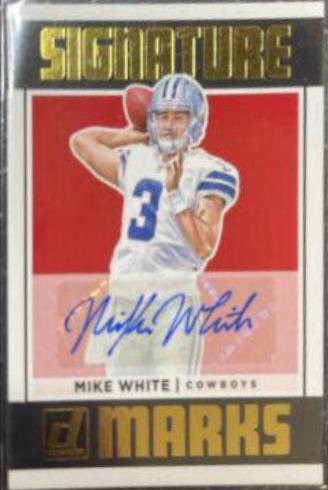 Mike White Football Cards 2018 Donruss Signature Marks