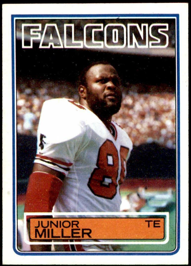 Junior Miller #23 Football Cards 1983 Topps