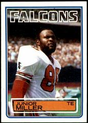 Junior Miller #23 Football Cards 1983 Topps Prices