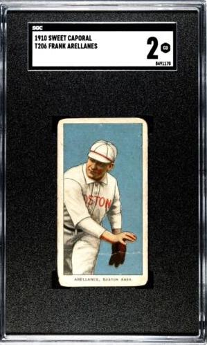 Frank Arellanes #NNO Baseball Cards 1909 T206 Sweet Caporal 350 Factory 30