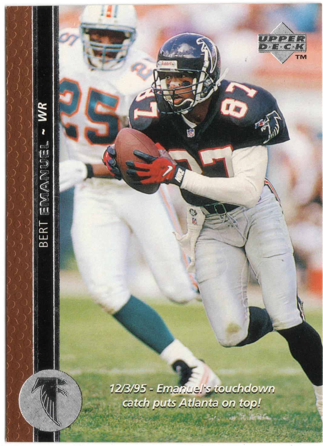 Bert Emanuel #242 Football Cards 1996 Upper Deck