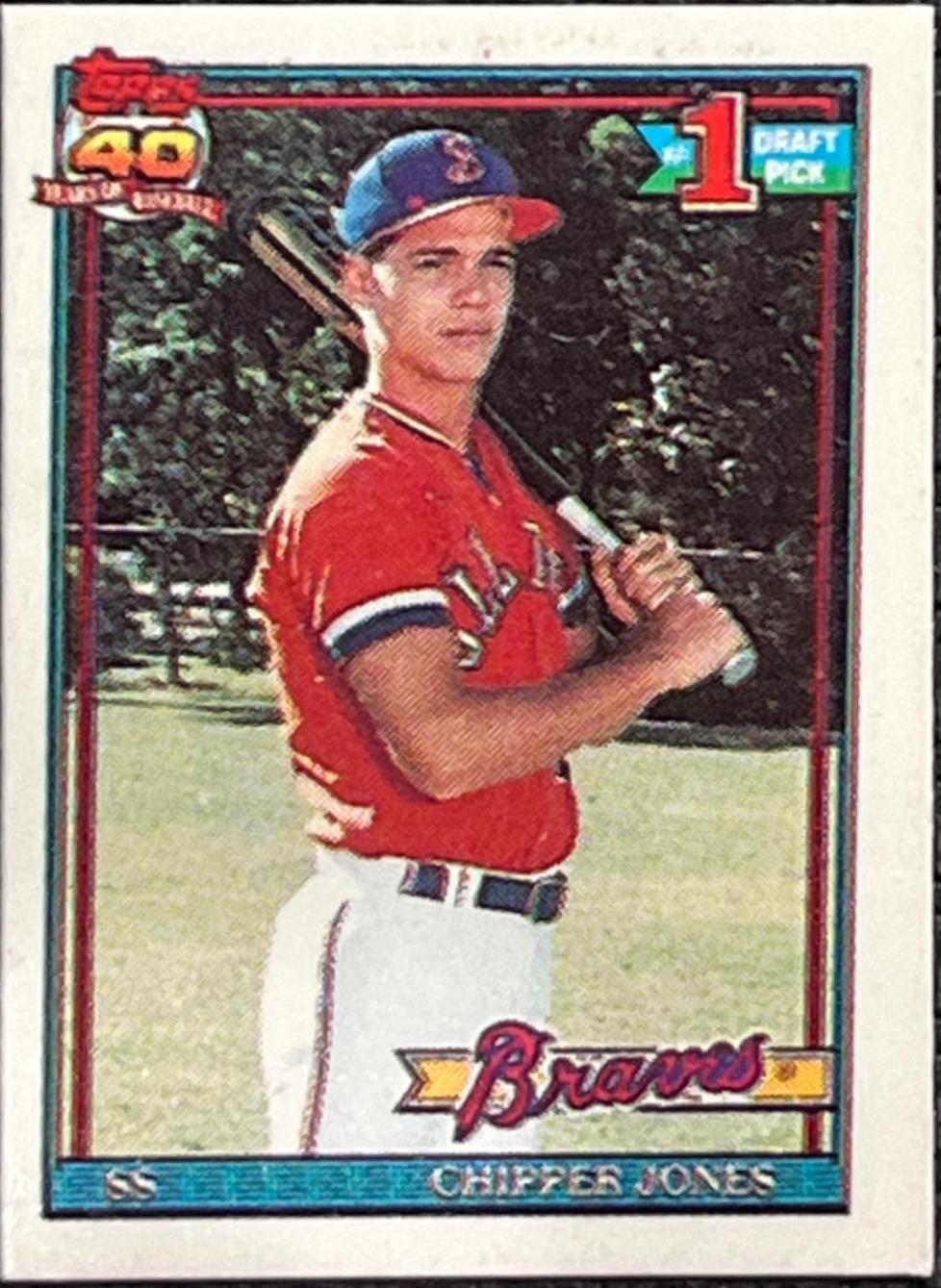 Chipper Jones #333 Prices [Rookie] | 1991 Topps Micro | Baseball Cards