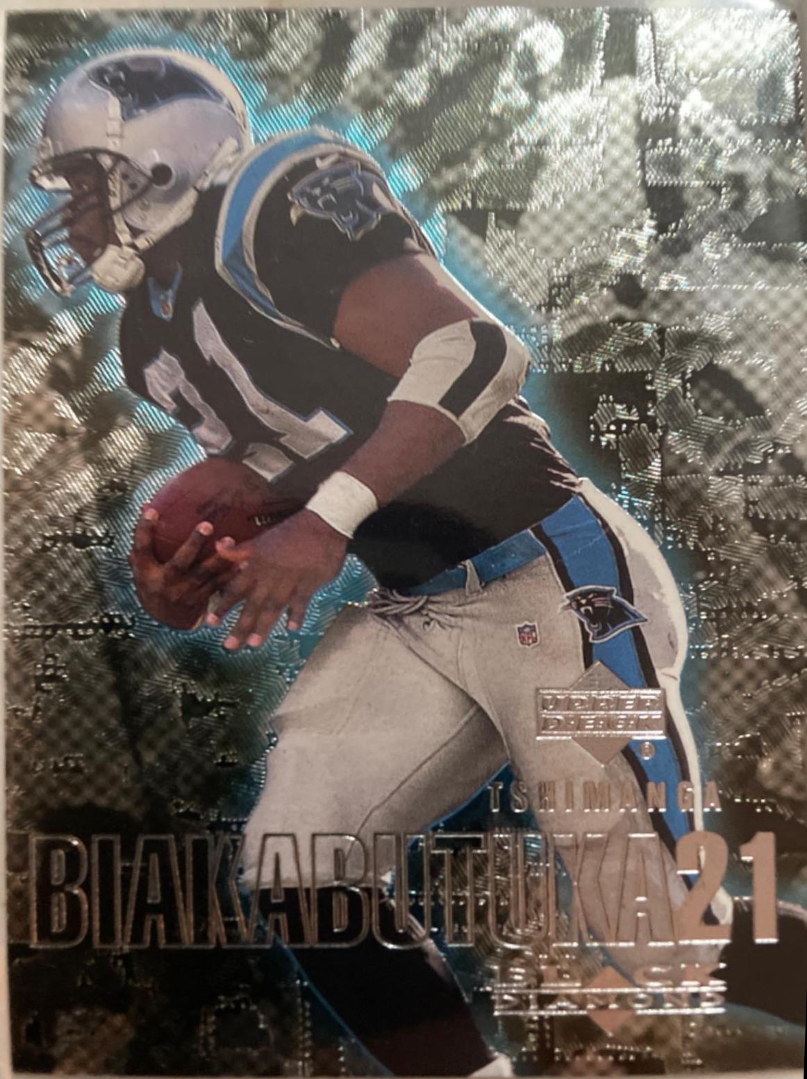 Tshimanga Biakabutuka #19 Football Cards 2000 Upper Deck Black Diamond