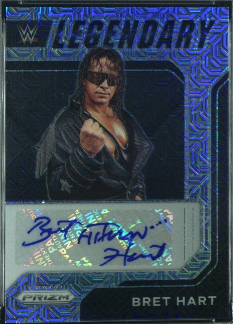 Bret Hart [Mojo Prizm] #LS-BHT Wrestling Cards 2022 Panini Prizm WWE Legendary Signatures