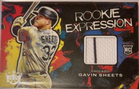 Gavin Sheets #RE-GS Baseball Cards 2022 Panini Diamond Kings Rookie Expression