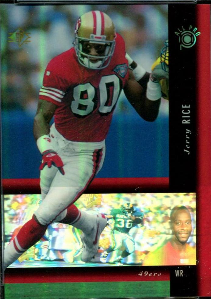 Pro Line Jerry Rice Card Jerry Rice #PB33 Prices | 1994 SP All Pro Holoviews | Football Cards