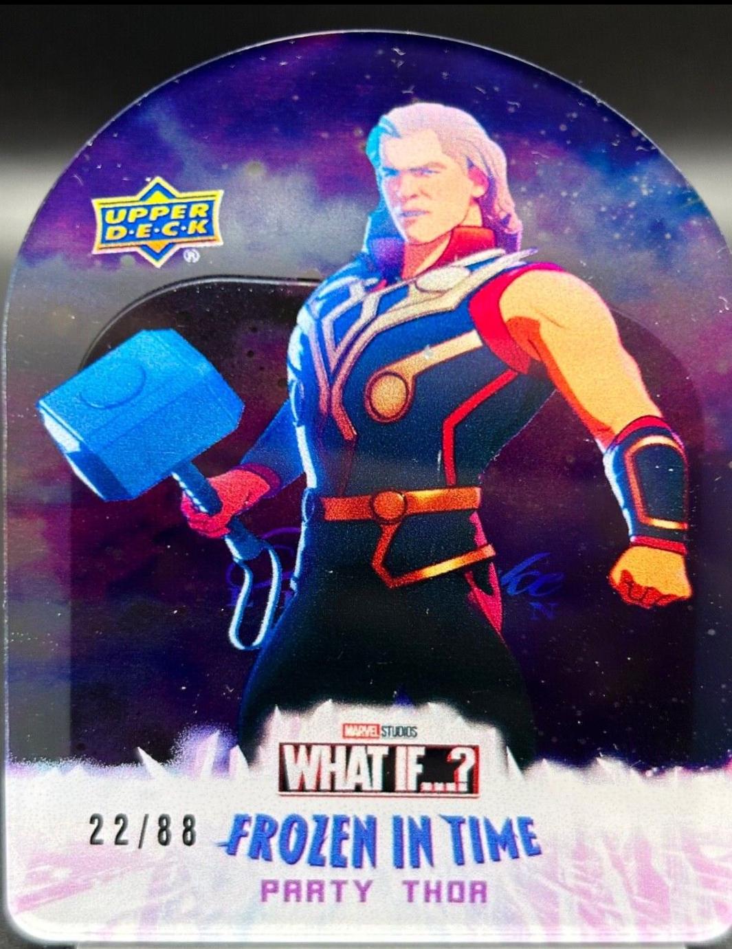 Party Thor [Cosmic] #C6 Marvel 2023 Upper Deck What If Frozen in Time