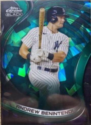 Andrew Benintendi [Green Atomic] #63 Baseball Cards 2022 Topps Chrome Black