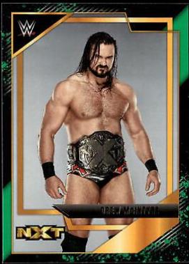 Drew McIntyre [Green] #1 Wrestling Cards 2022 Panini NXT WWE NXT Gold