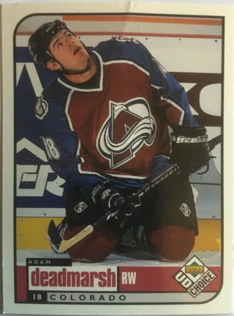 Adam Deadmarsh #57 Hockey Cards 1998 Upper Deck