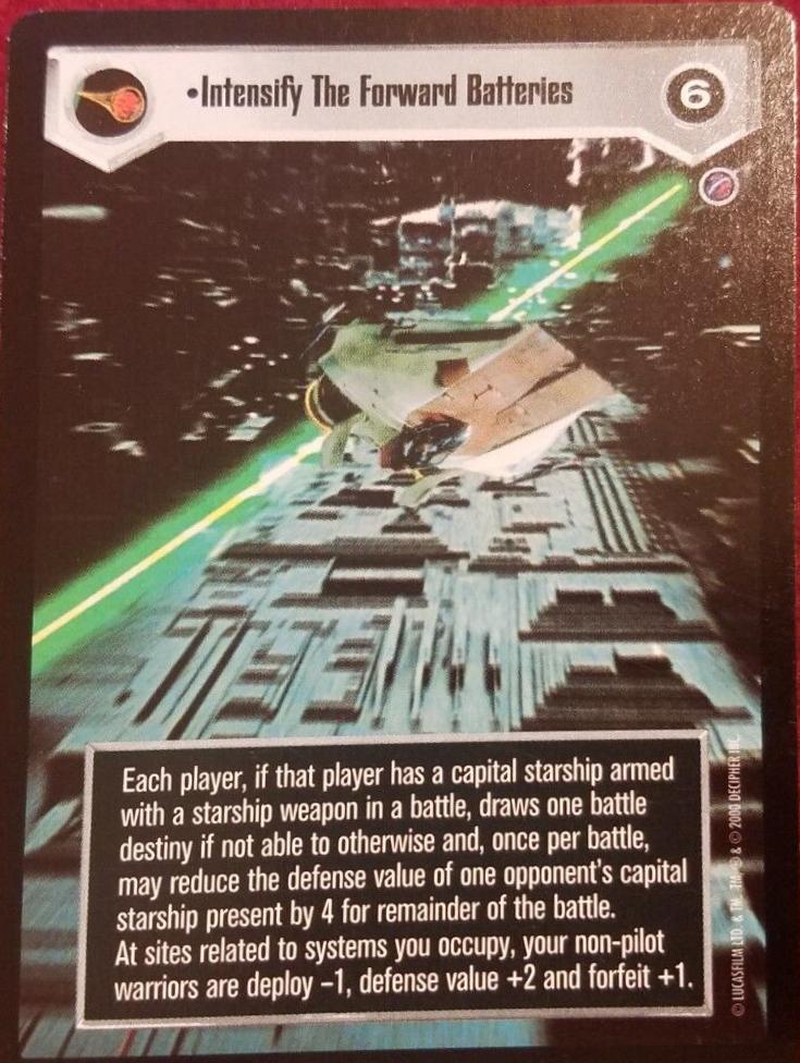 Intensify The Forward Batteries [Limited] Star Wars CCG Death Star II