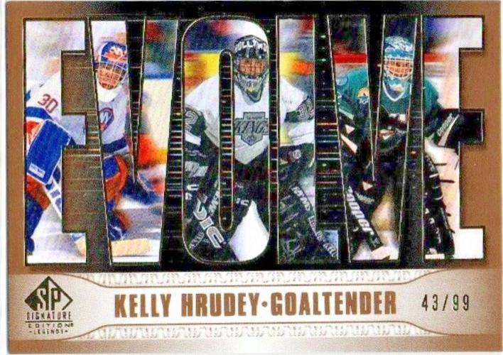 Kelly Hrudey [Gold] #E-27 Hockey Cards 2020 SP Signature Edition Legends Evolve