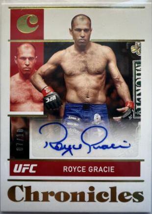 Royce Gracie [Gold] #CS-RGC Ufc Cards 2022 Panini Chronicles UFC Signatures