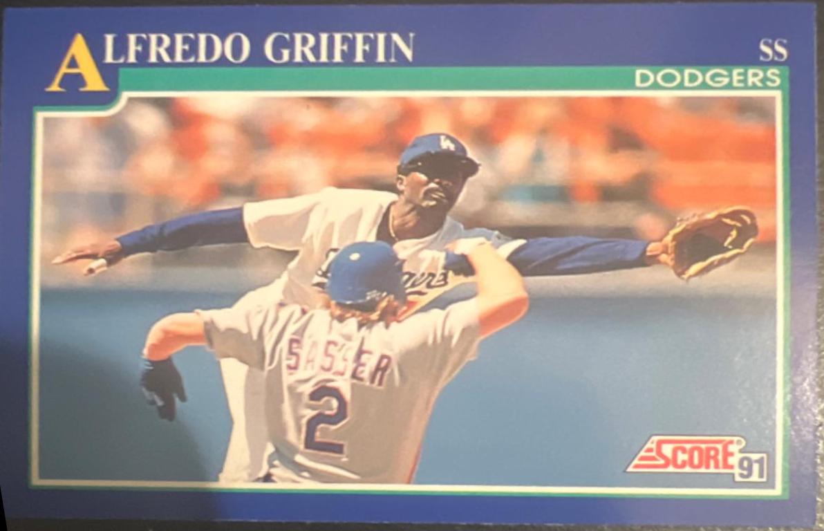 Alfredo Griffin #442 Baseball Cards 1991 Score