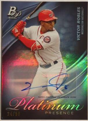 Victor Robles [Autograph] #PP-15 Baseball Cards 2019 Bowman Platinum Presence