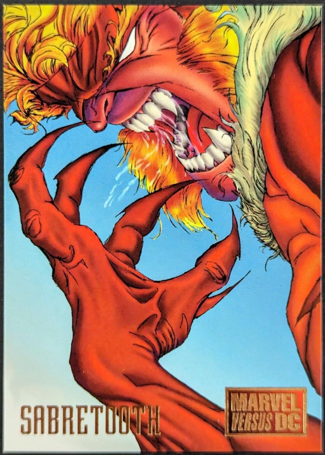 Sabretooth #8 1995 Fleer DC vs Marvel