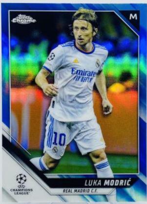 Luka Modric [Blue Refractor] #85 Soccer Cards 2021 Topps Chrome UEFA Champions League