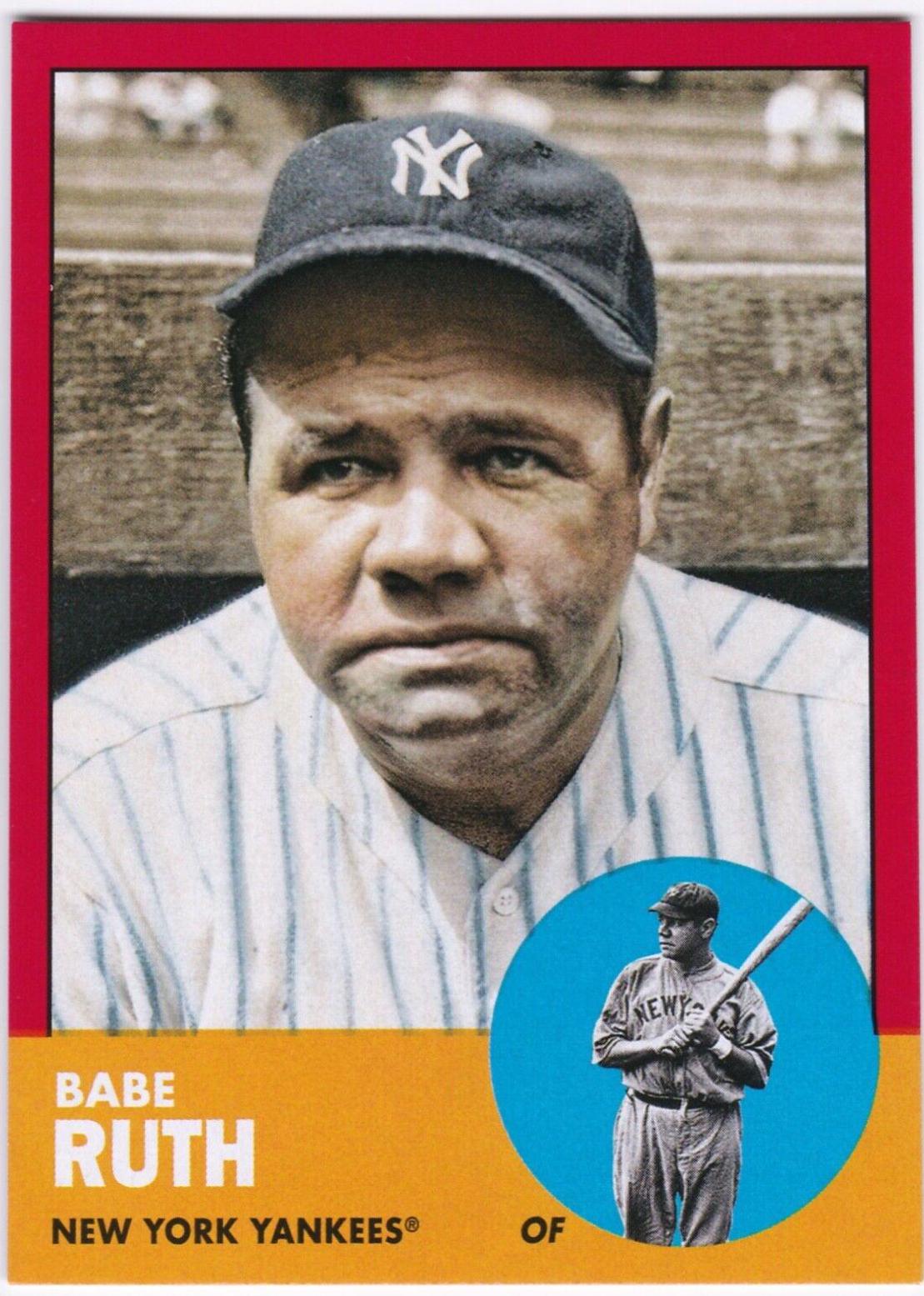 Babe Ruth [Red] #3 Baseball Cards 2022 Topps Archives