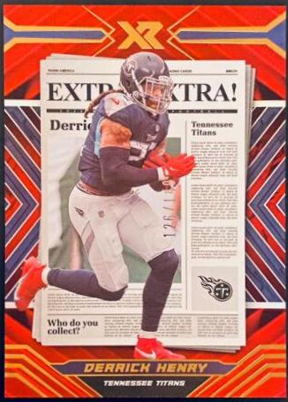 Derrick Henry [Red] #EXT-17 Football Cards 2022 Panini XR Extra