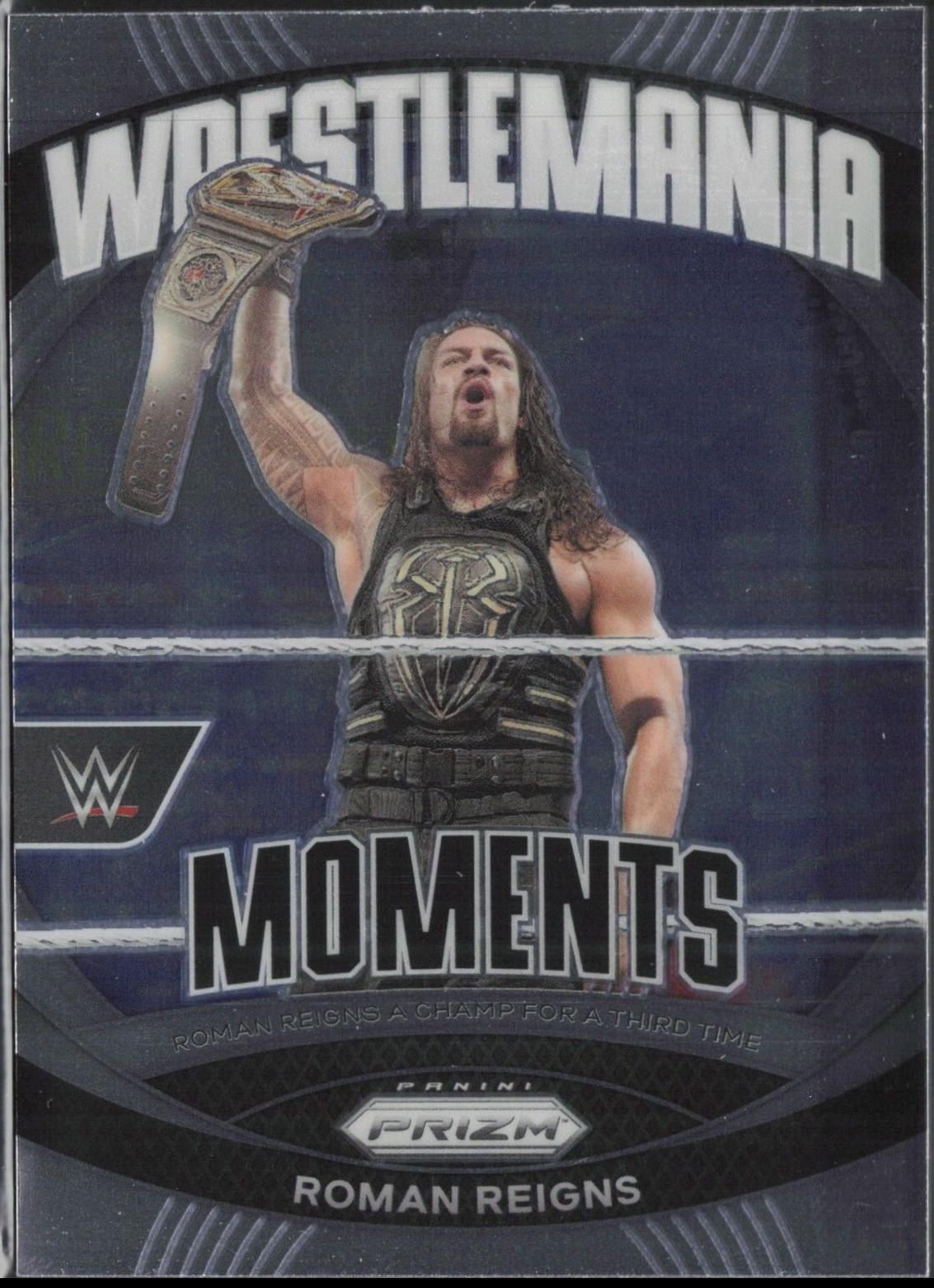 Цены на Roman Reigns 27 2024 Panini Prizm WWE WrestleMania Moments