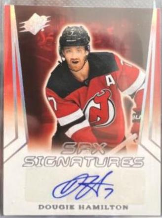 Dougie Hamilton #SPX-DH Hockey Cards 2021 SPx Signatures